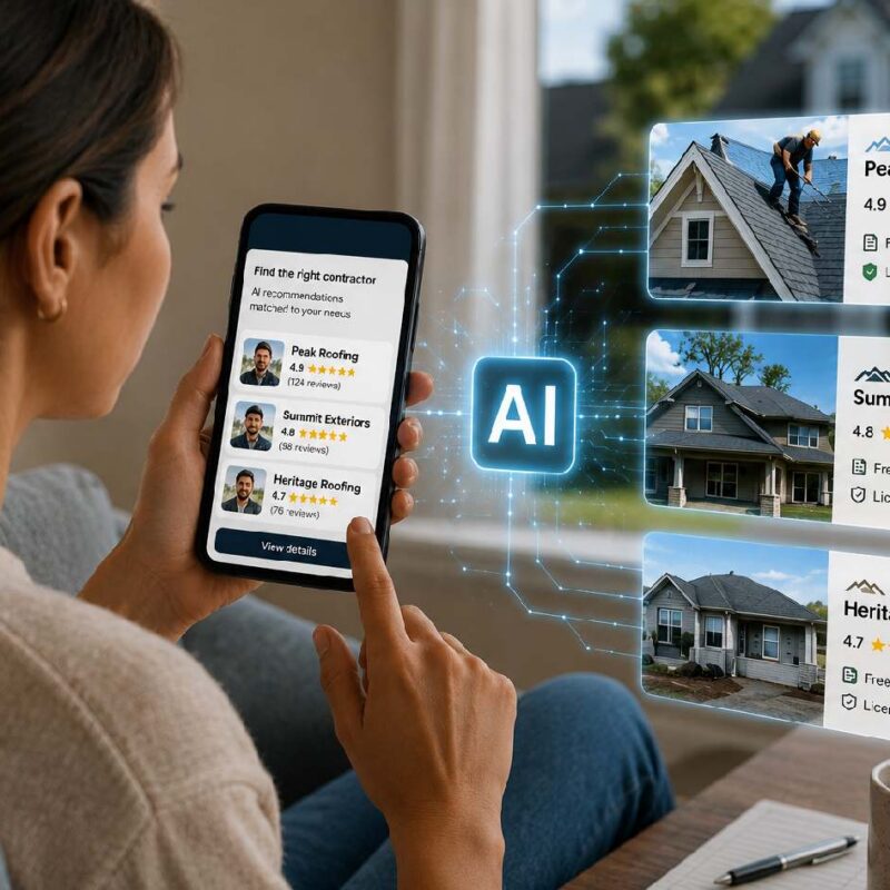How AI Is Changing How Homeowners Find Contractors